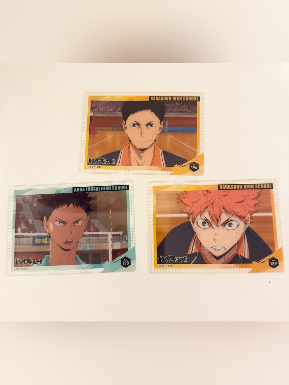 Anime official collectible haikyuu haikyu card set